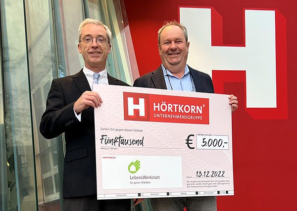 Christmas donation of the Hörtkorn Group over 5.000 Euro to the LebensWerkstatt